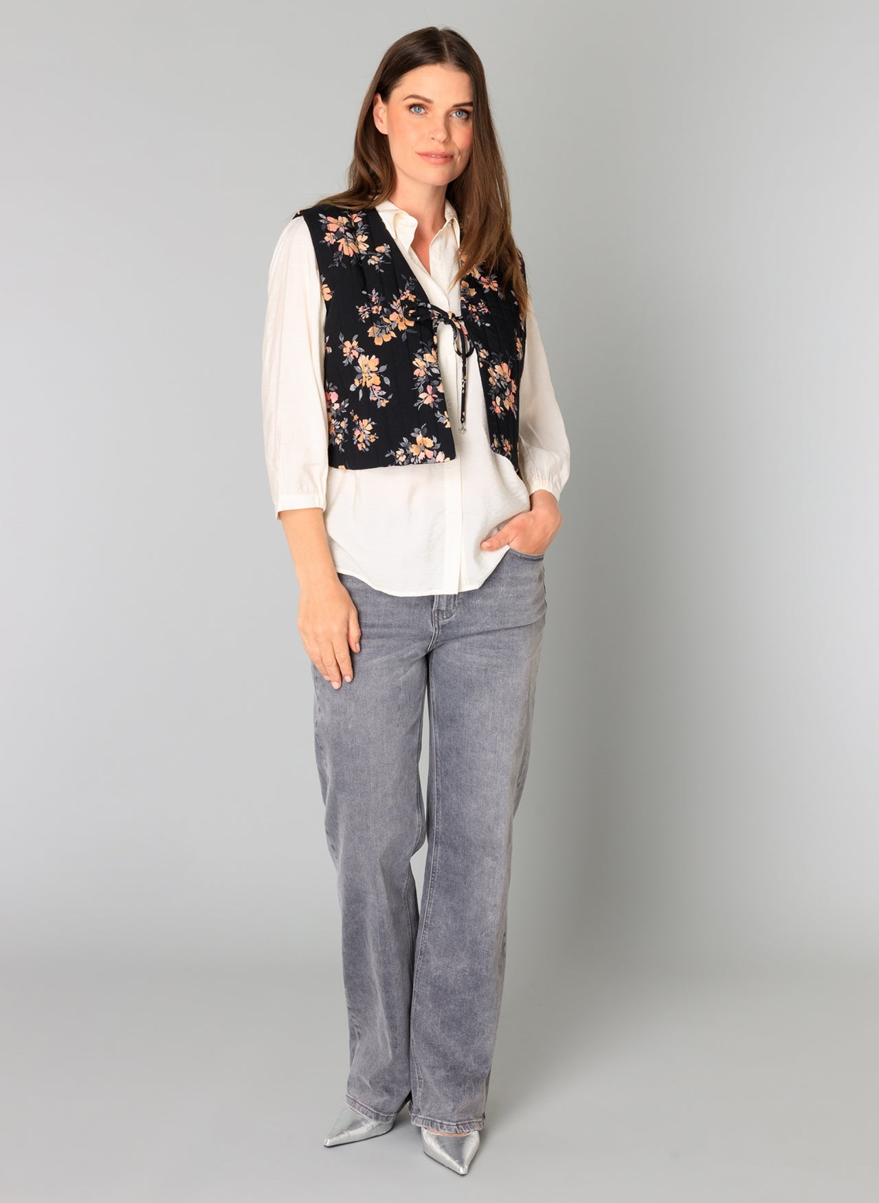 Rabea Essential | Grauer Denim