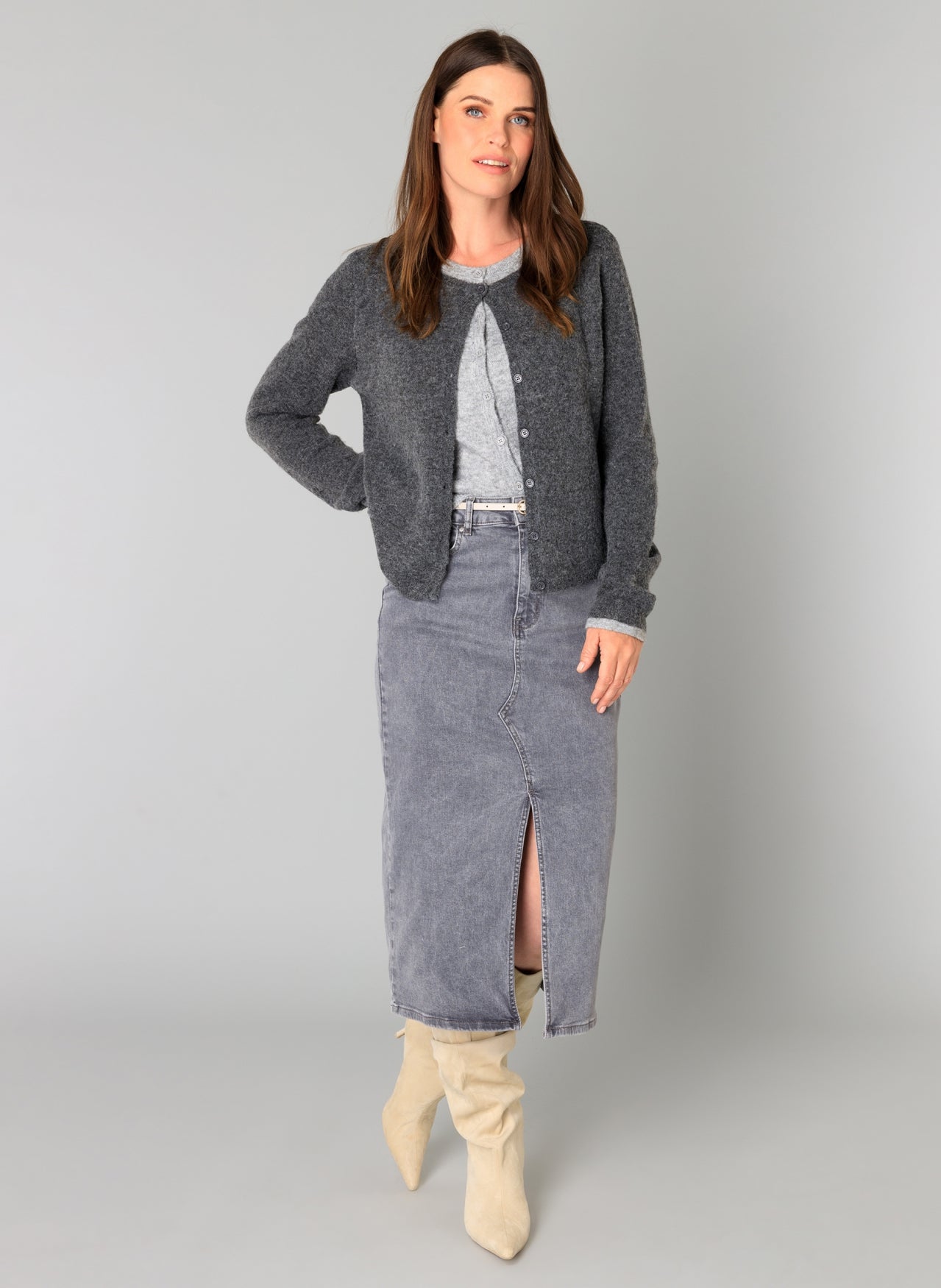 Brandi | Dunkelgrau/Melange