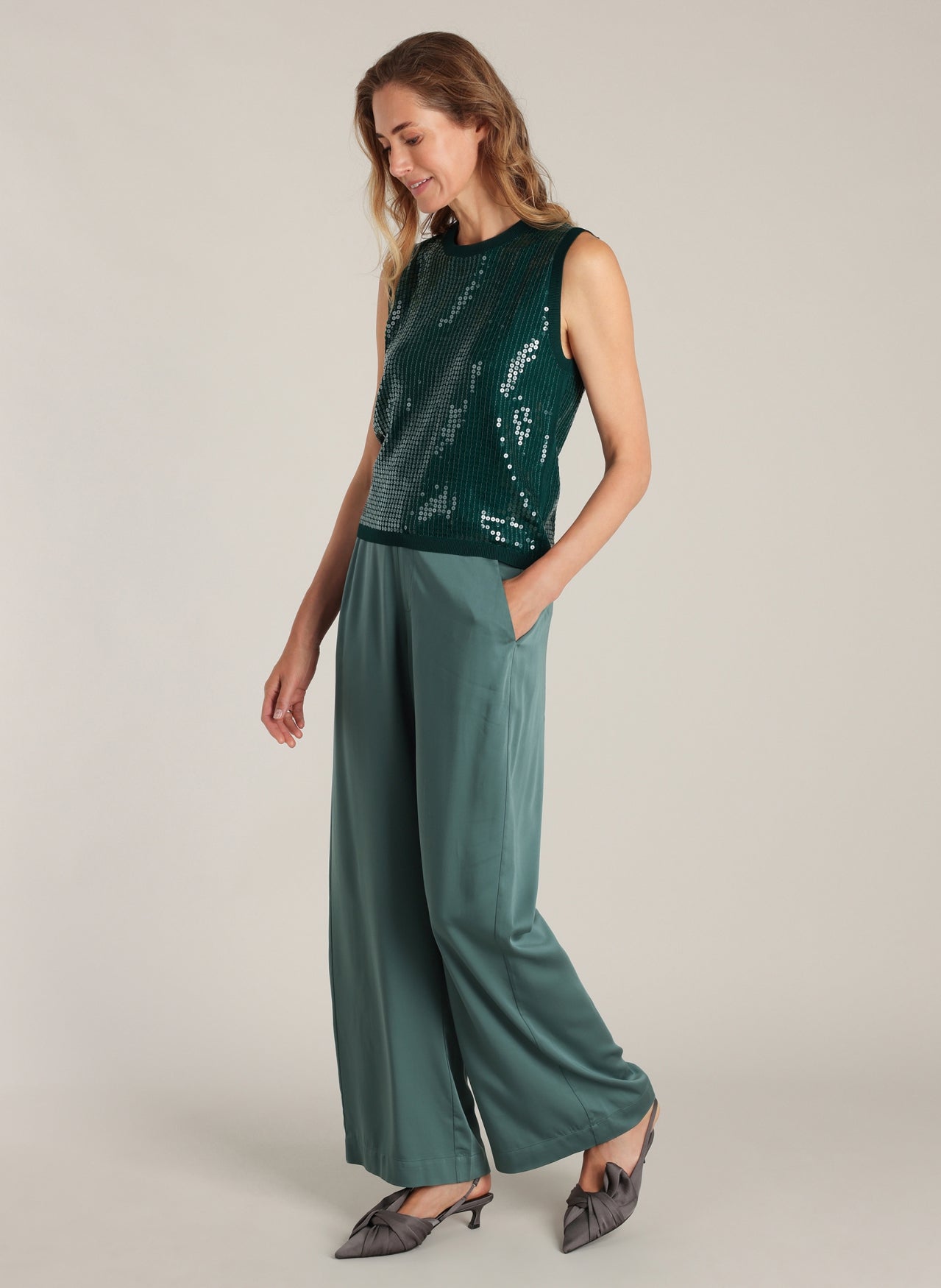 Delmira | Teal Green