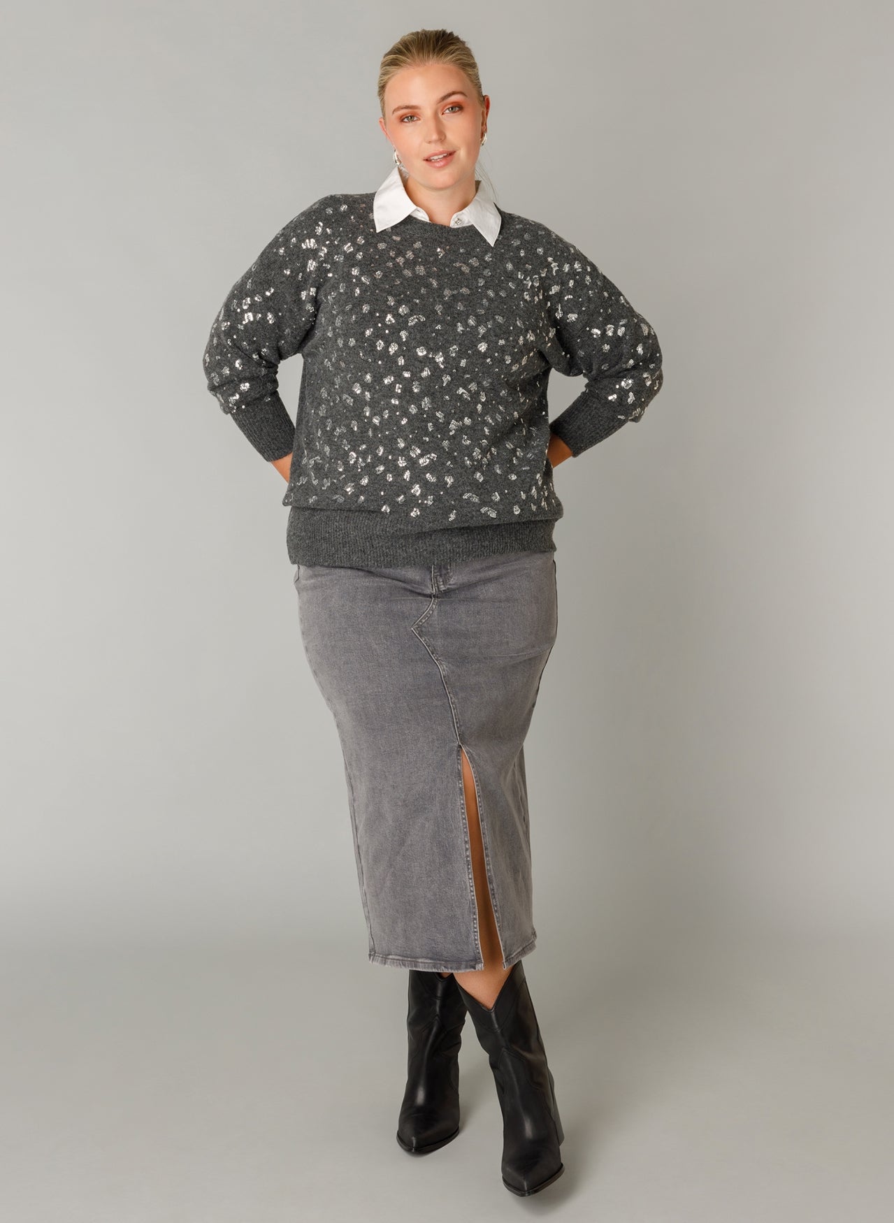 Glaube | Grauer Denim