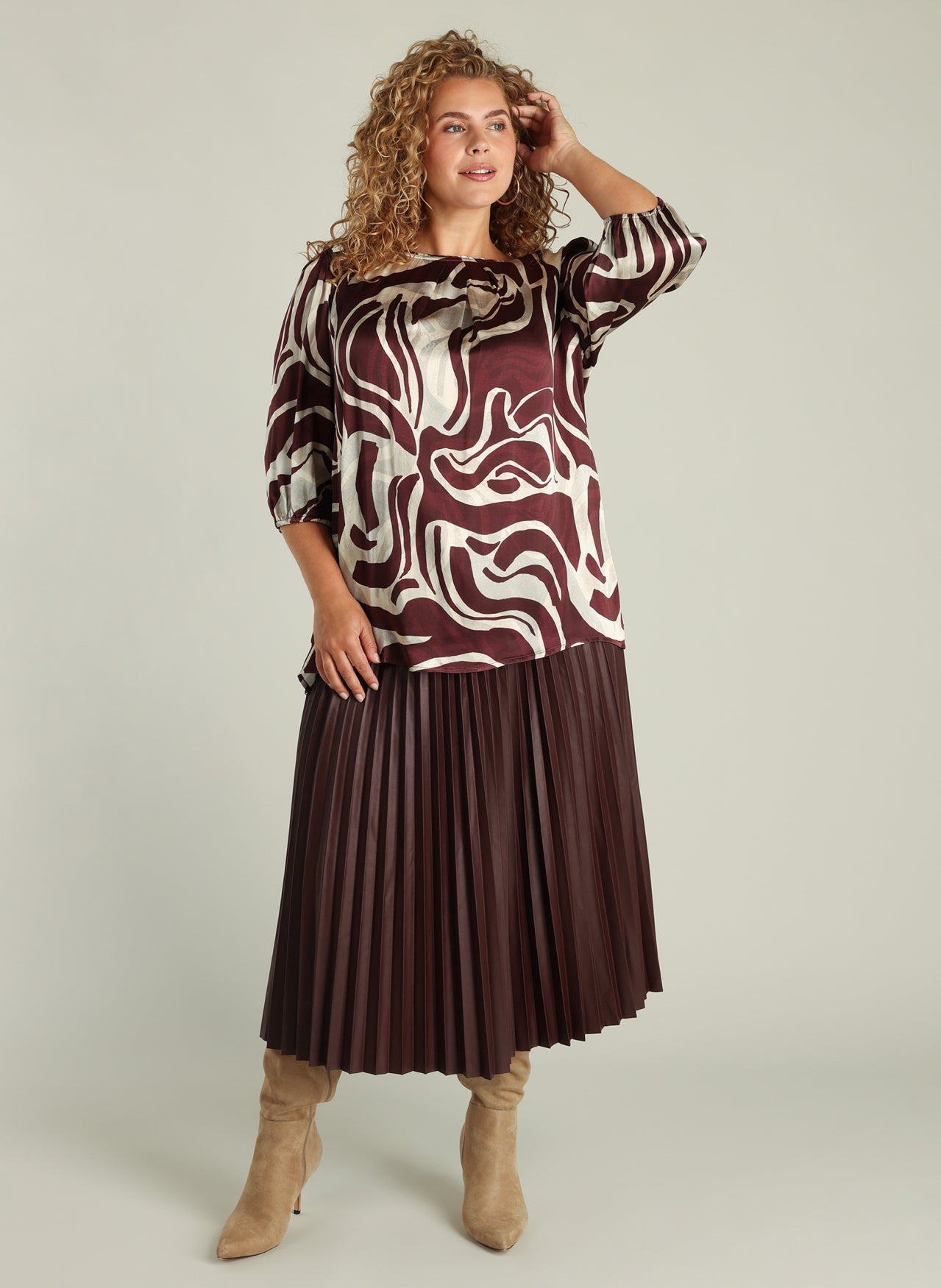 Galina | Dark Bordeaux/Multi