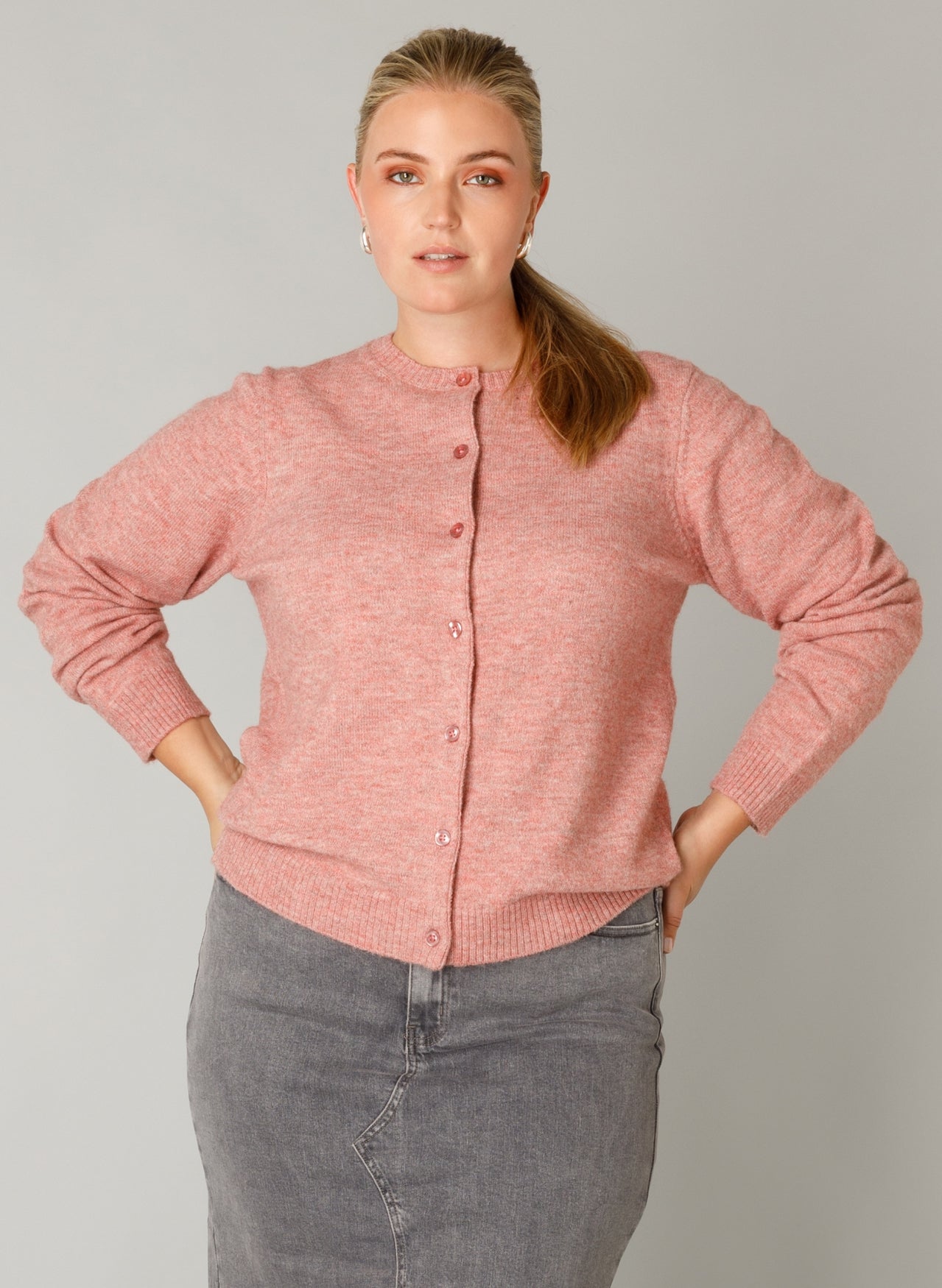 Roelien Essential | Dunkelrosa/Melange