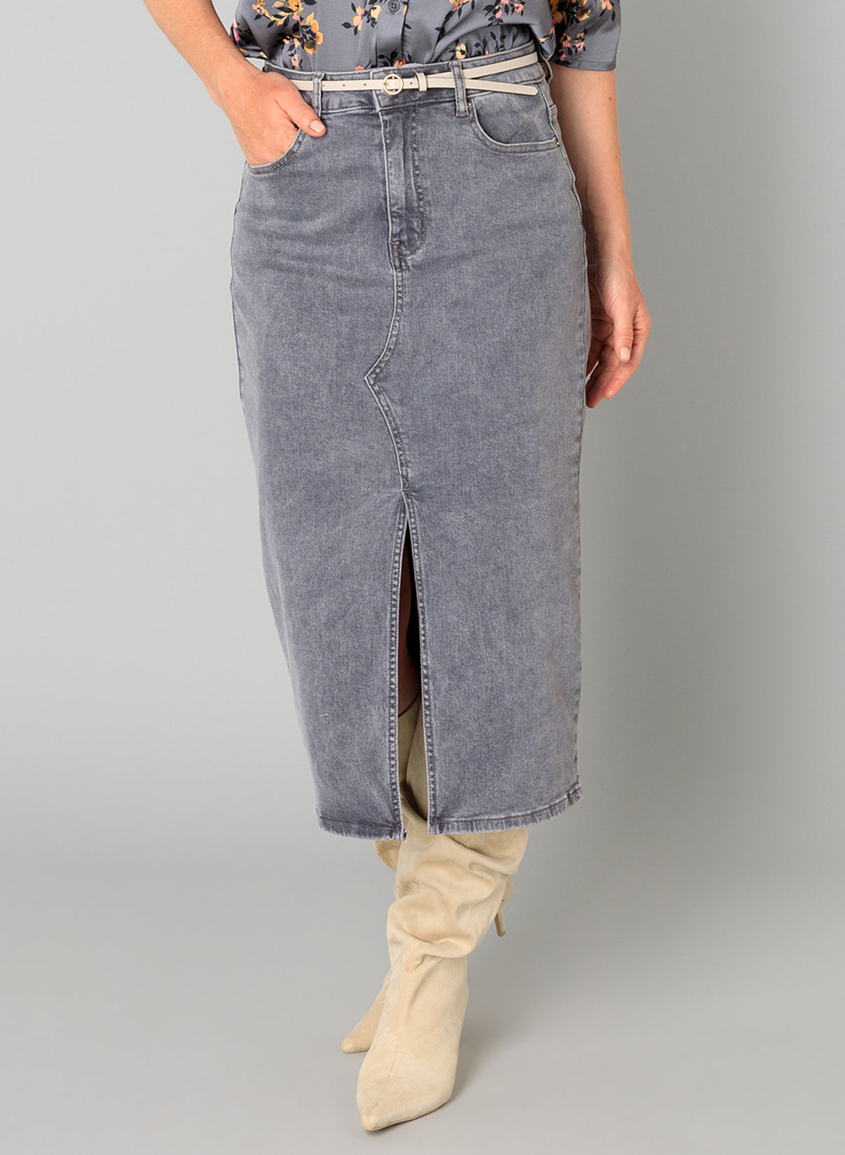 Barbara | Grauer Denim
