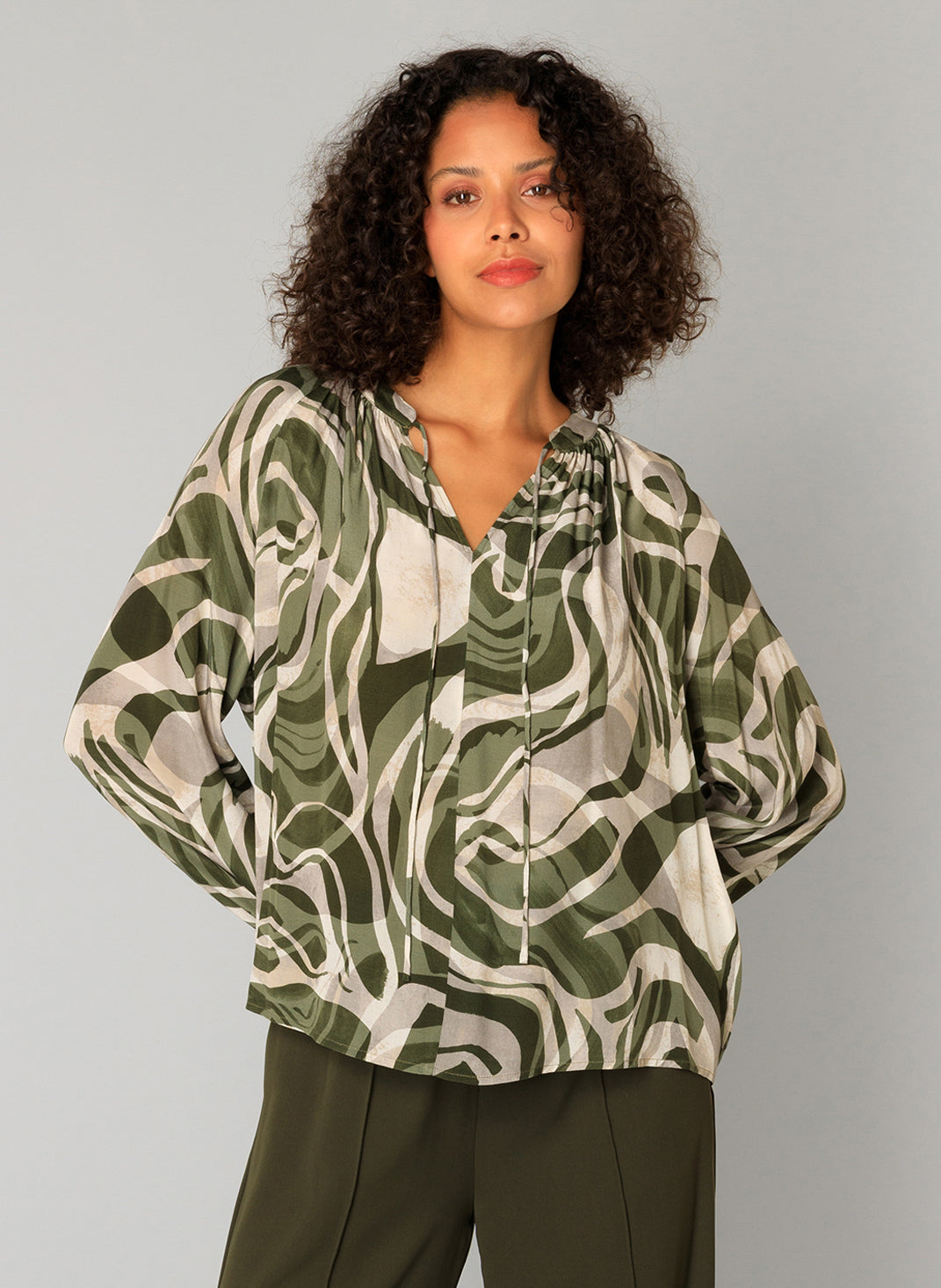 Carmen | Army Green/Multi-Col