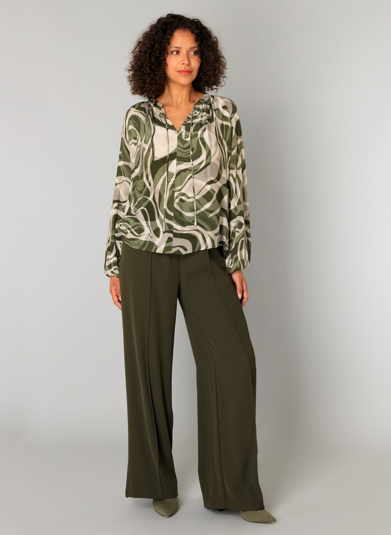 Carmen | Army Green/Multi-Col