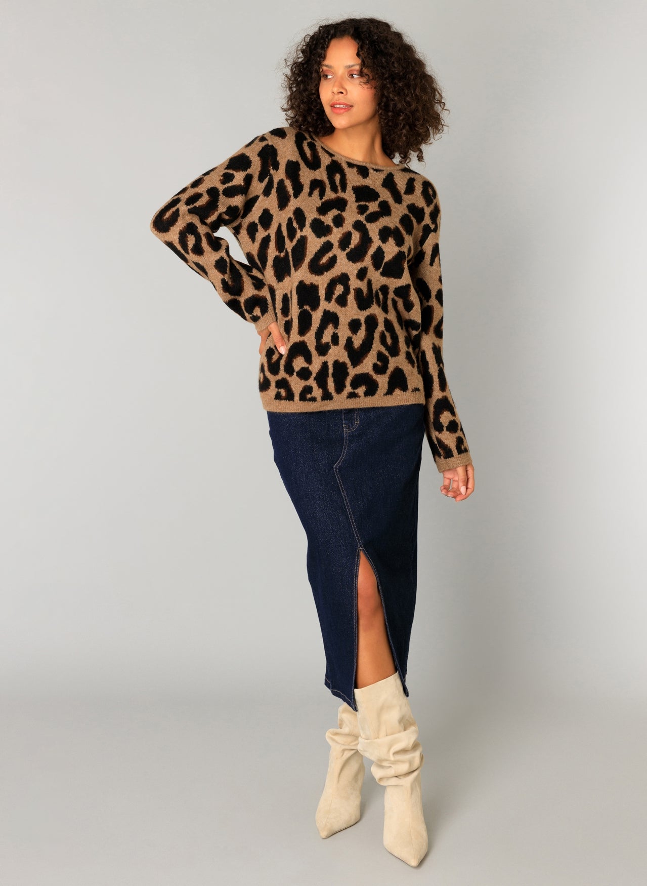 Clover | Soft Taupe/Multi Col