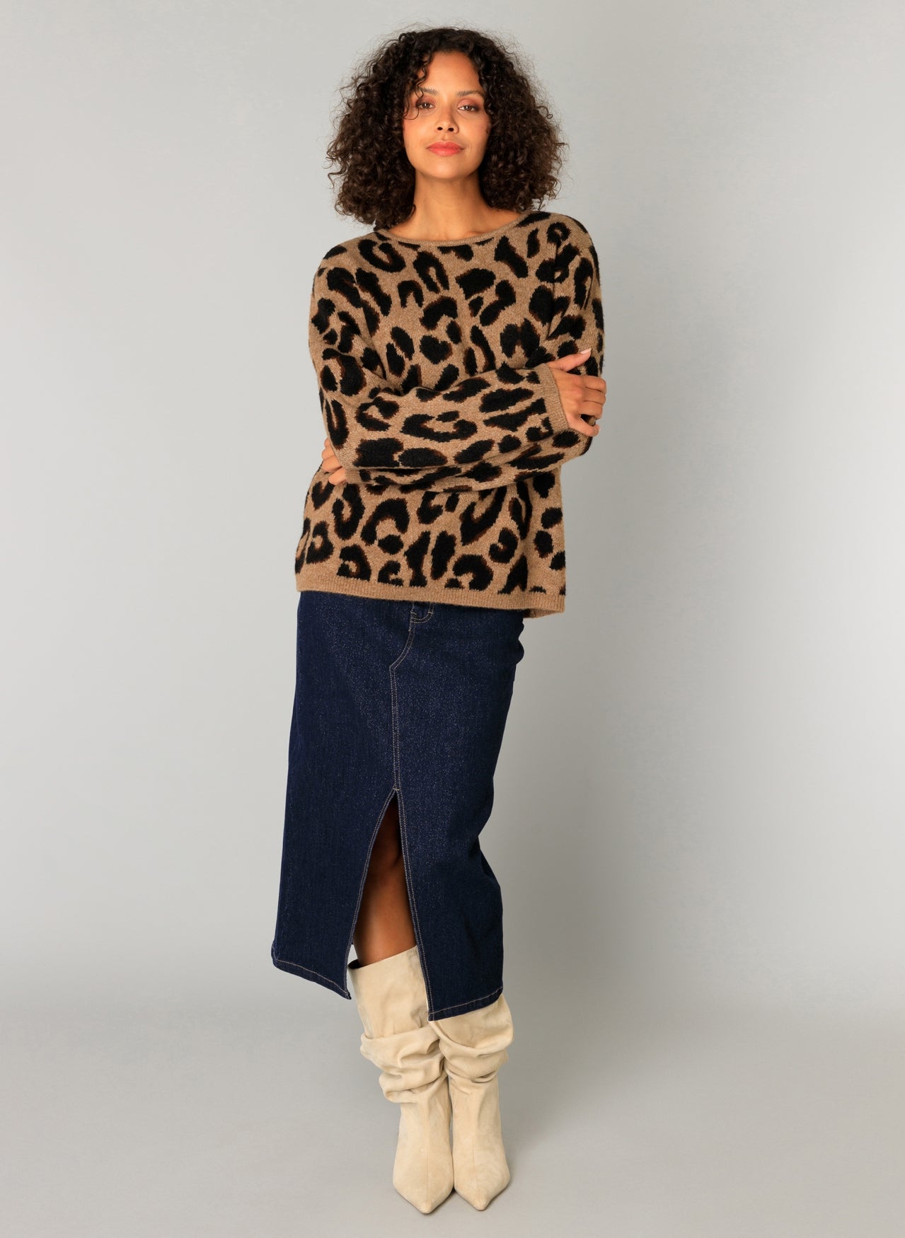 Clover | Soft Taupe/Multi Col