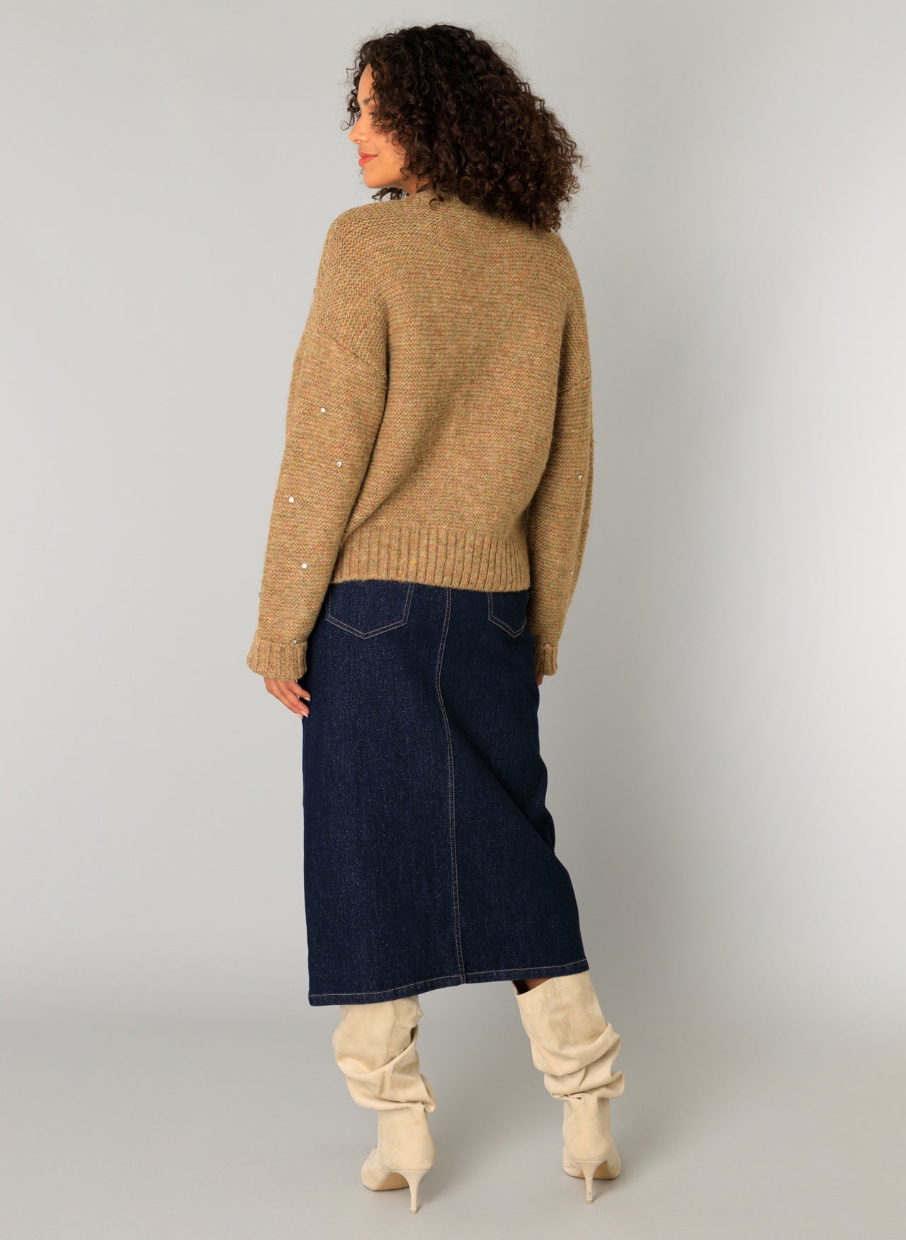 Clara-Belle | Soft Taupe/Melange