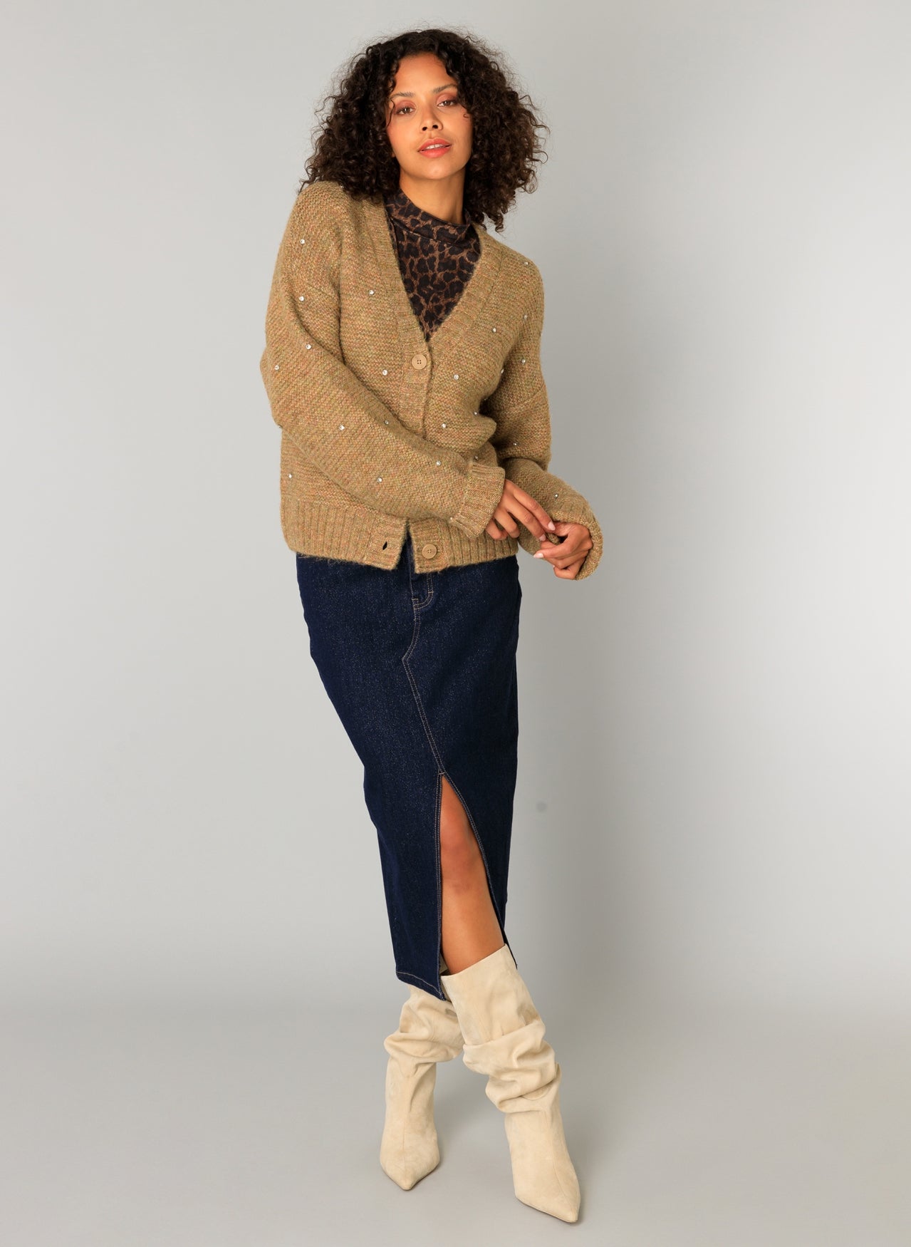 Clara-Belle | Soft Taupe/Melange