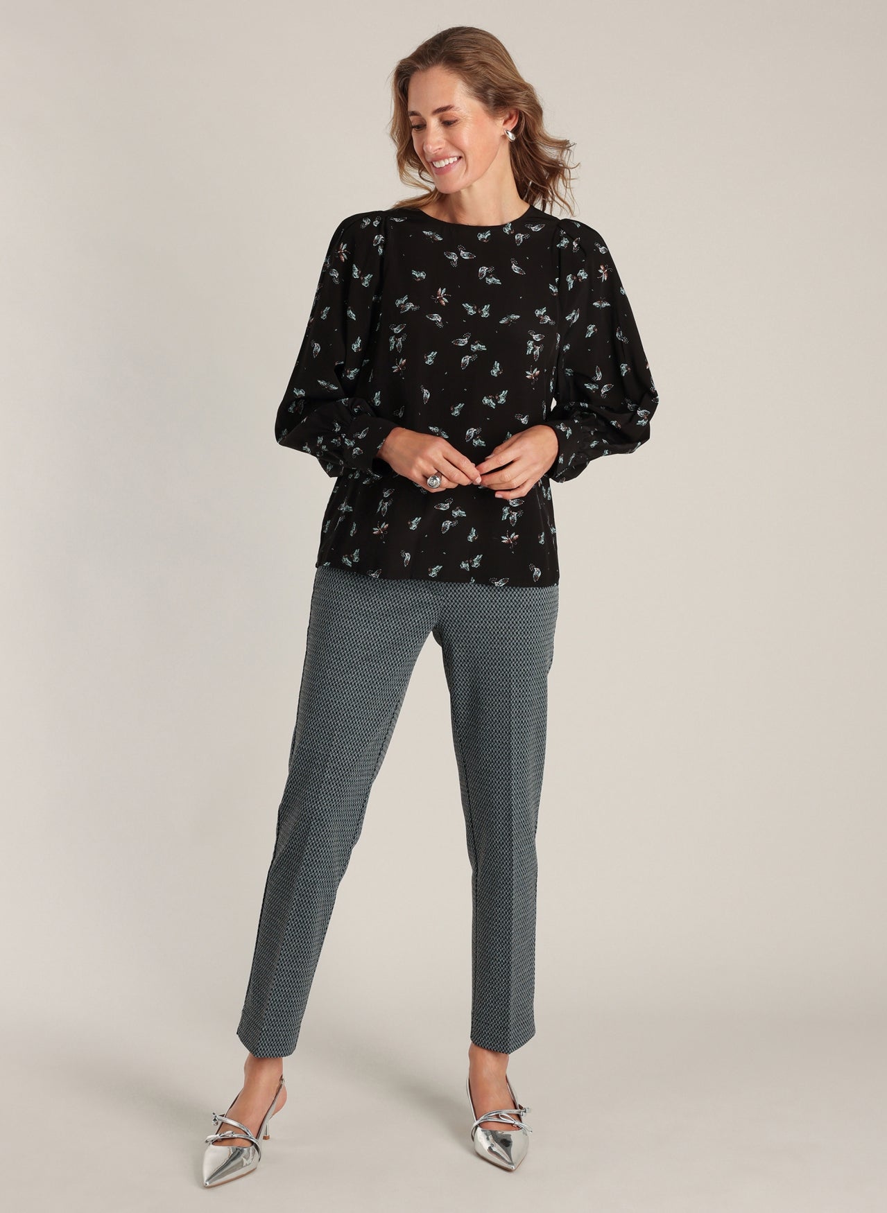 Demetra | Black Multi Colour