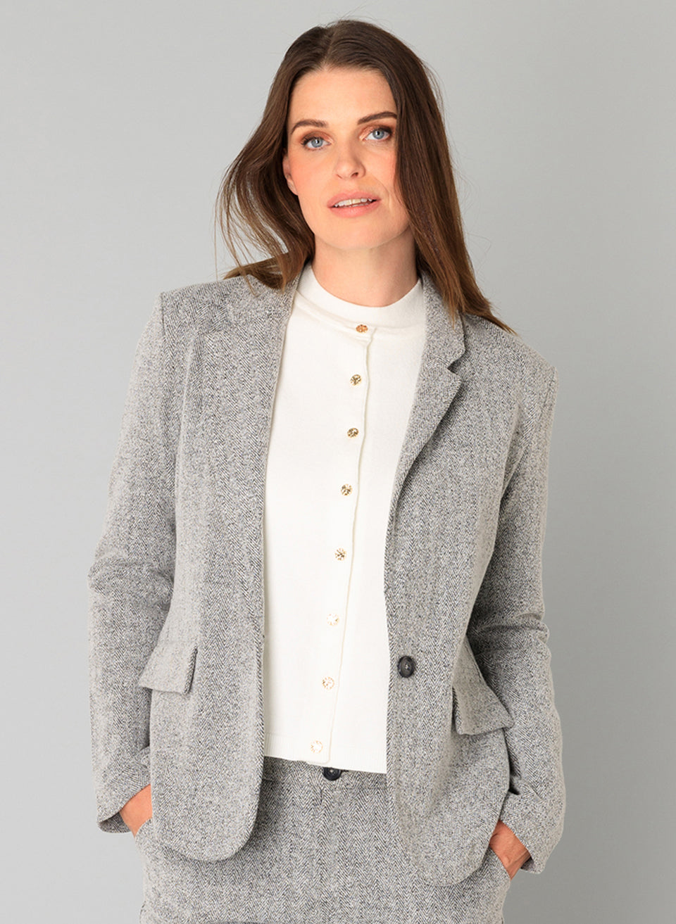 Berta | Silbergrau/Melange