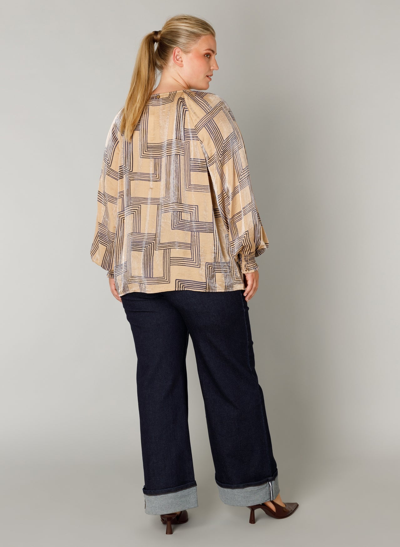 Fleur | Dunkler Sand/Dunkelblau
