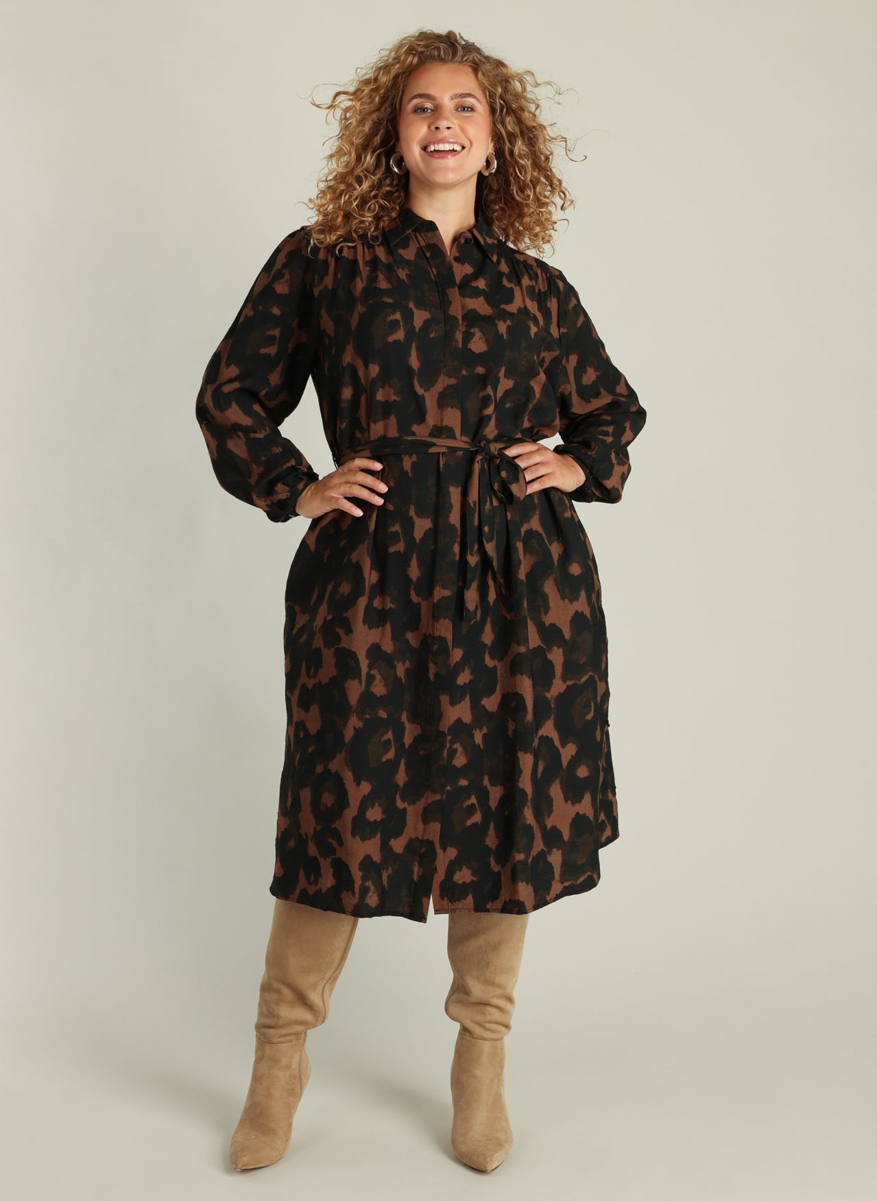 Graciela | Warm Taupe/Multi-C